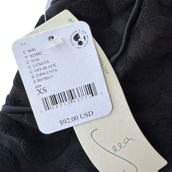 Free People x Seea Georgia High Waist Bikini Surf Bottom in Lunata Black | NWT - Picture 7 of 10